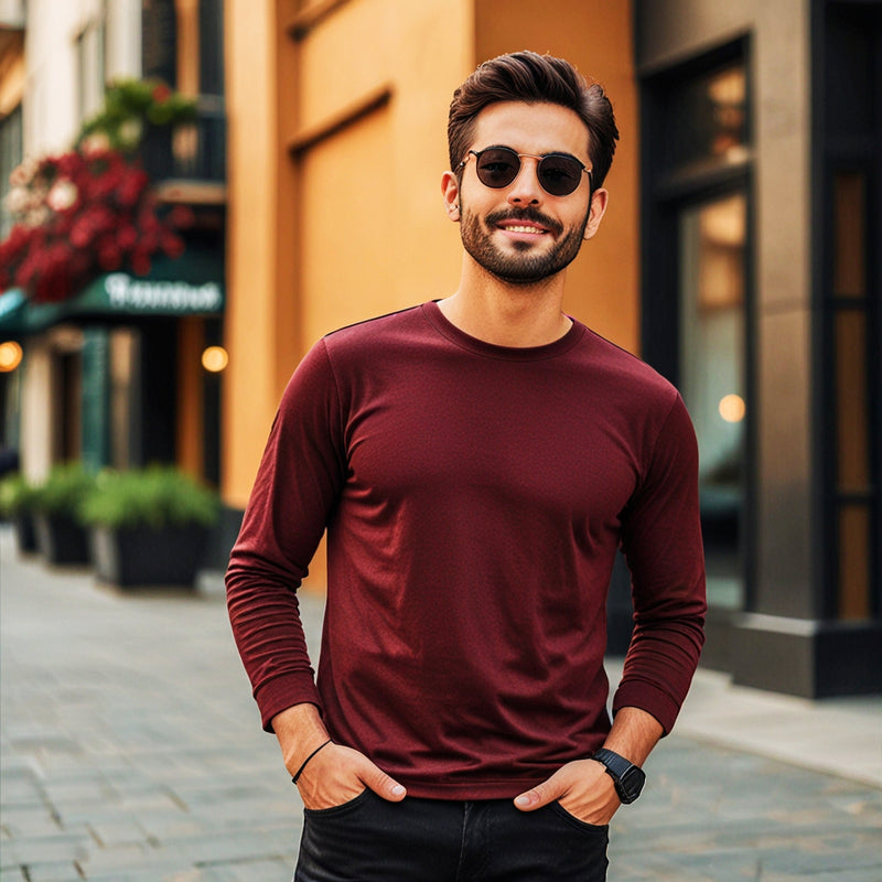 FULL SLEEVE ROUND NECK Te's