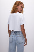 160 GSM WHITE CROP TOP