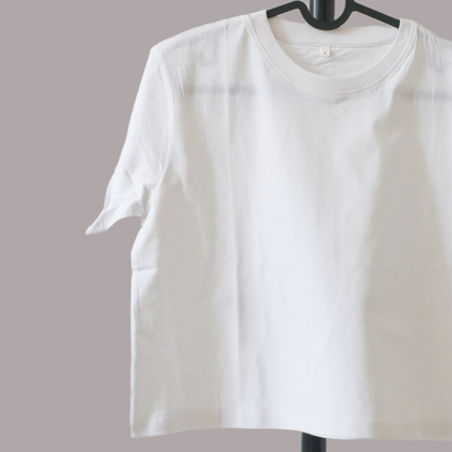 160 GSM WHITE CROP TOP