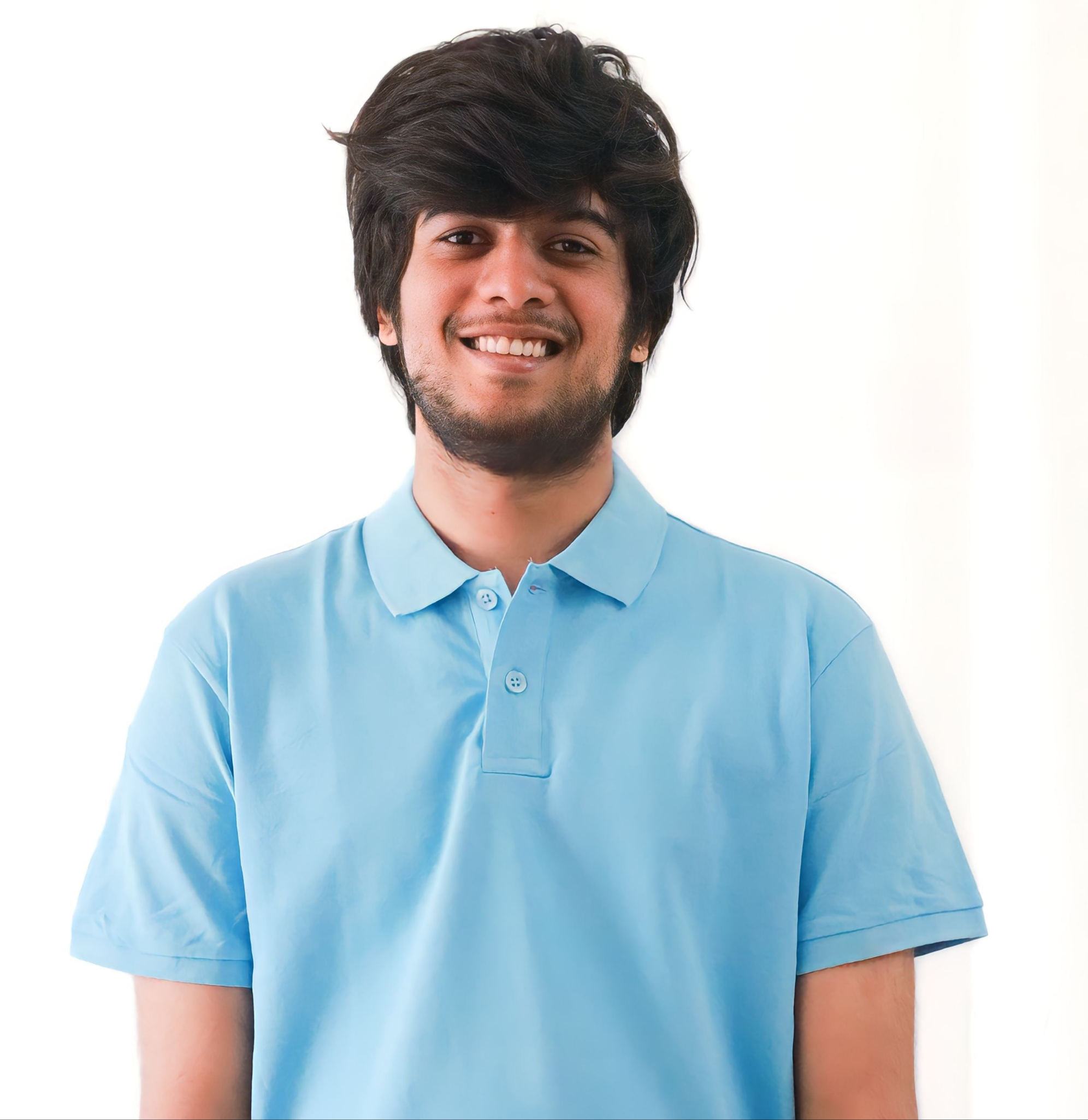 OCEAN BLUE POLO T-SHIRT