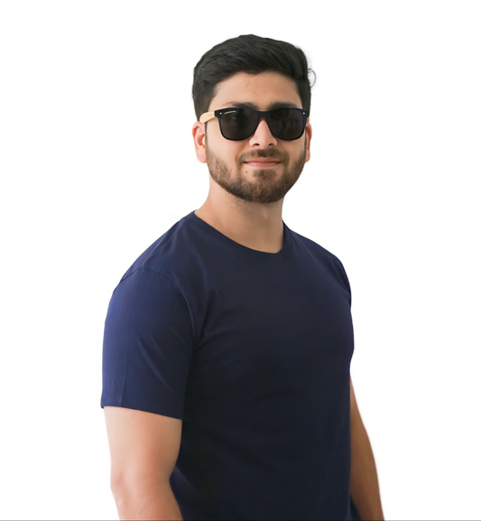 180GSM NAVY BLUE ROUND NECK T-SHIRT