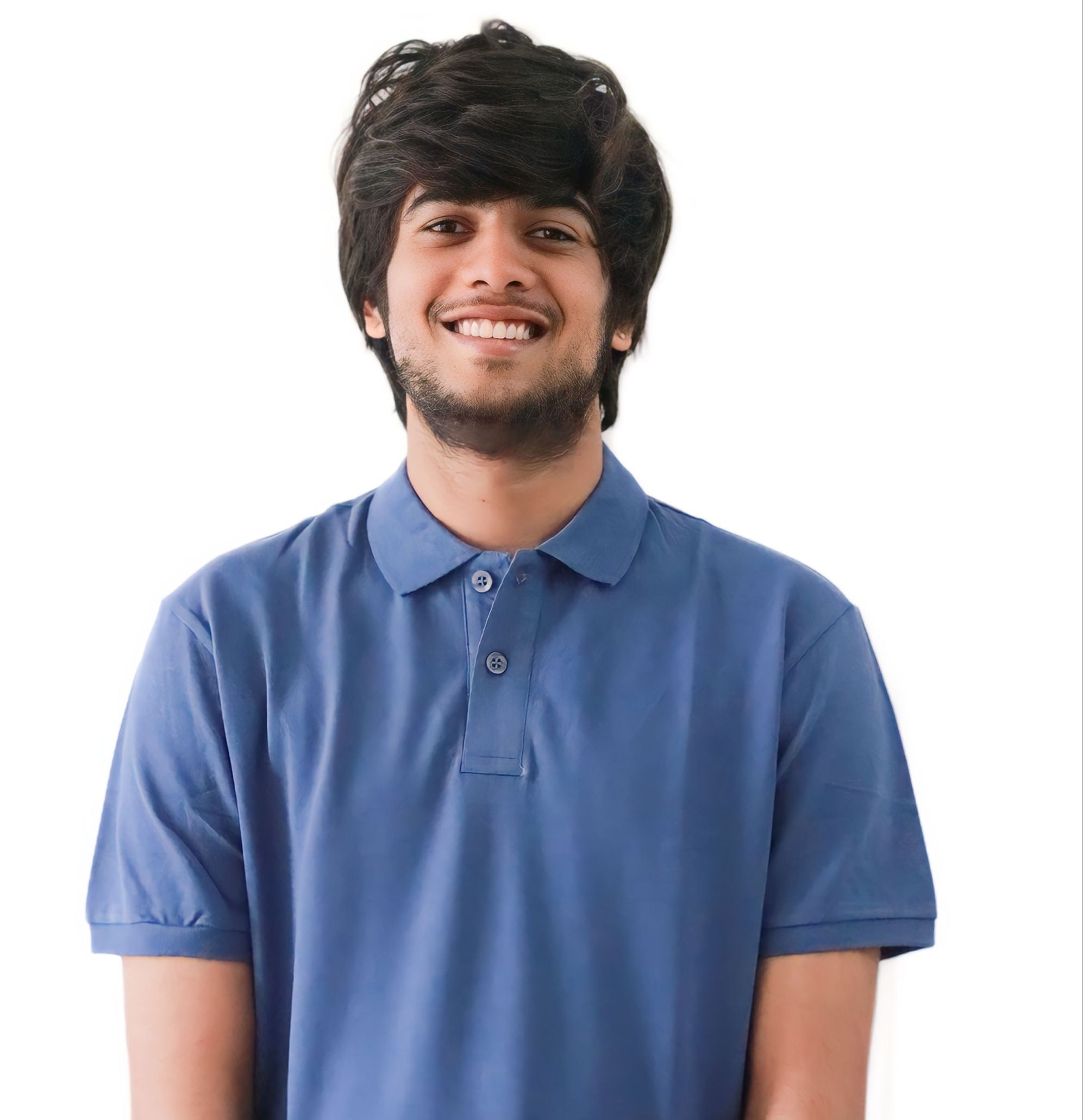 MARINE BLUE POLO T-SHIRT