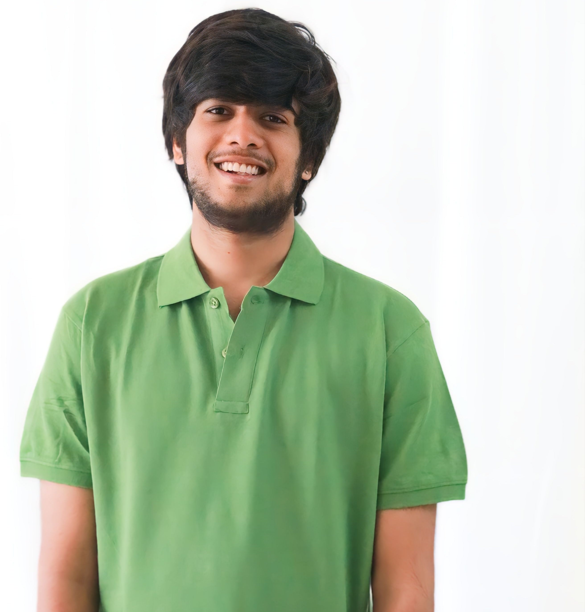 SAGA GREEN POLO T-SHIRT
