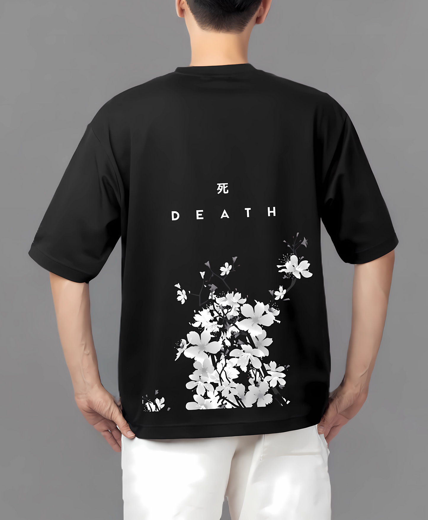 DEATH (220GSM OVERSIZED BLACK TE)