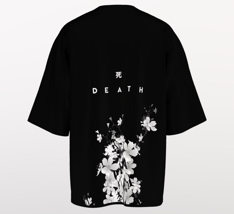 DEATH (220GSM OVERSIZED BLACK TE)