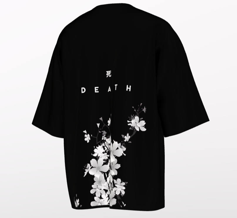 DEATH (220GSM OVERSIZED BLACK TE)