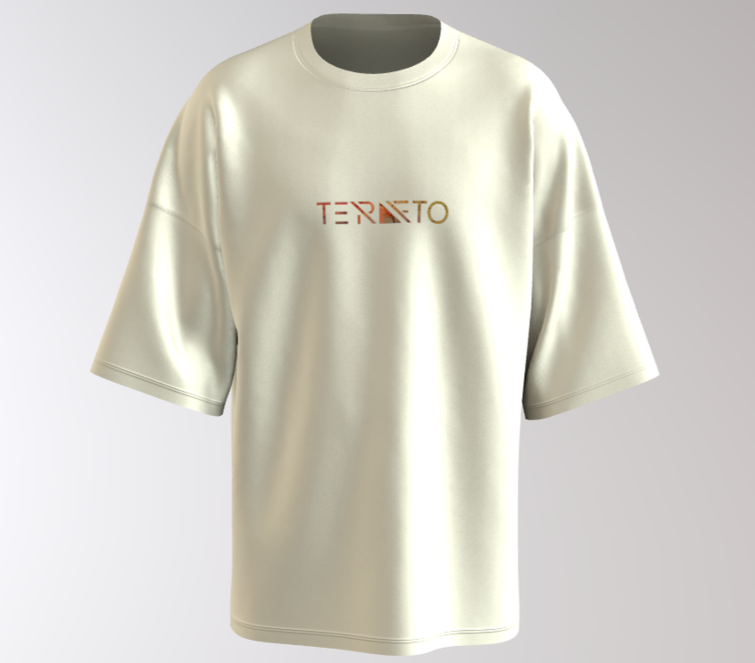 FLOCK printed unisex off-white oversized t-shirt