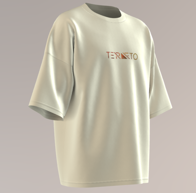 FLOCK printed unisex off-white oversized t-shirt