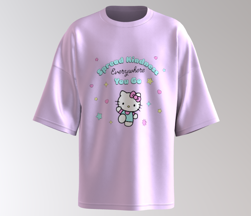 KINDNESS LILAC OVERSIZED Te