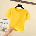 160 GSM YELLOW CROP TOP