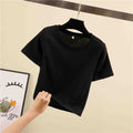 160 GSM BLACK CROP TOP