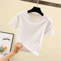 160 GSM WHITE CROP TOP