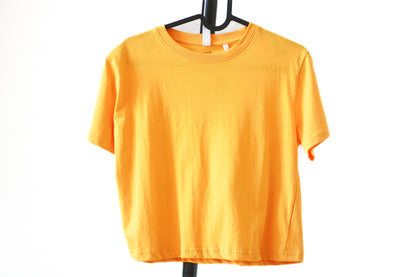 160 GSM YELLOW CROP TOP