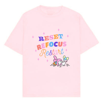 Reset Oversized Soft Pink Te