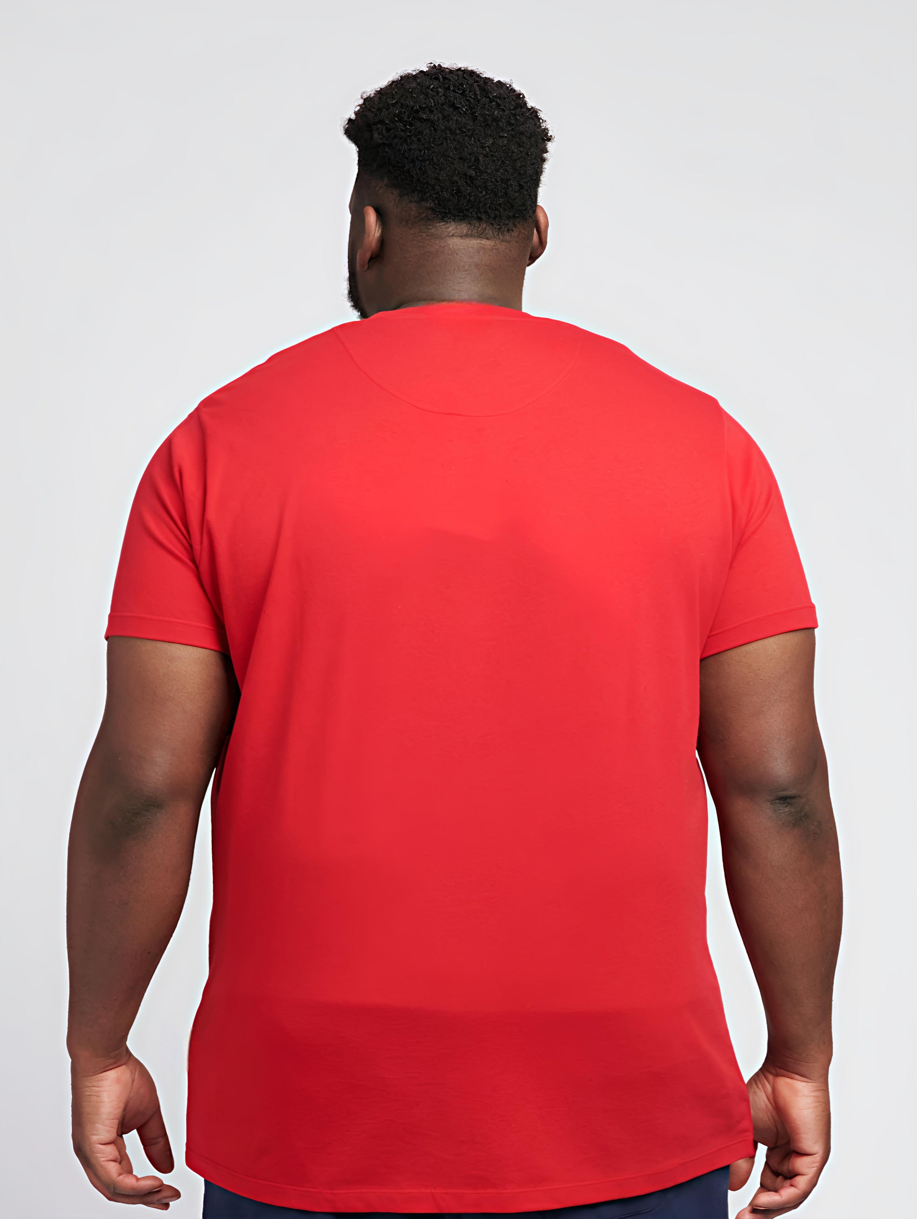 PLUS SIZE 160GSM RED TSHIRT