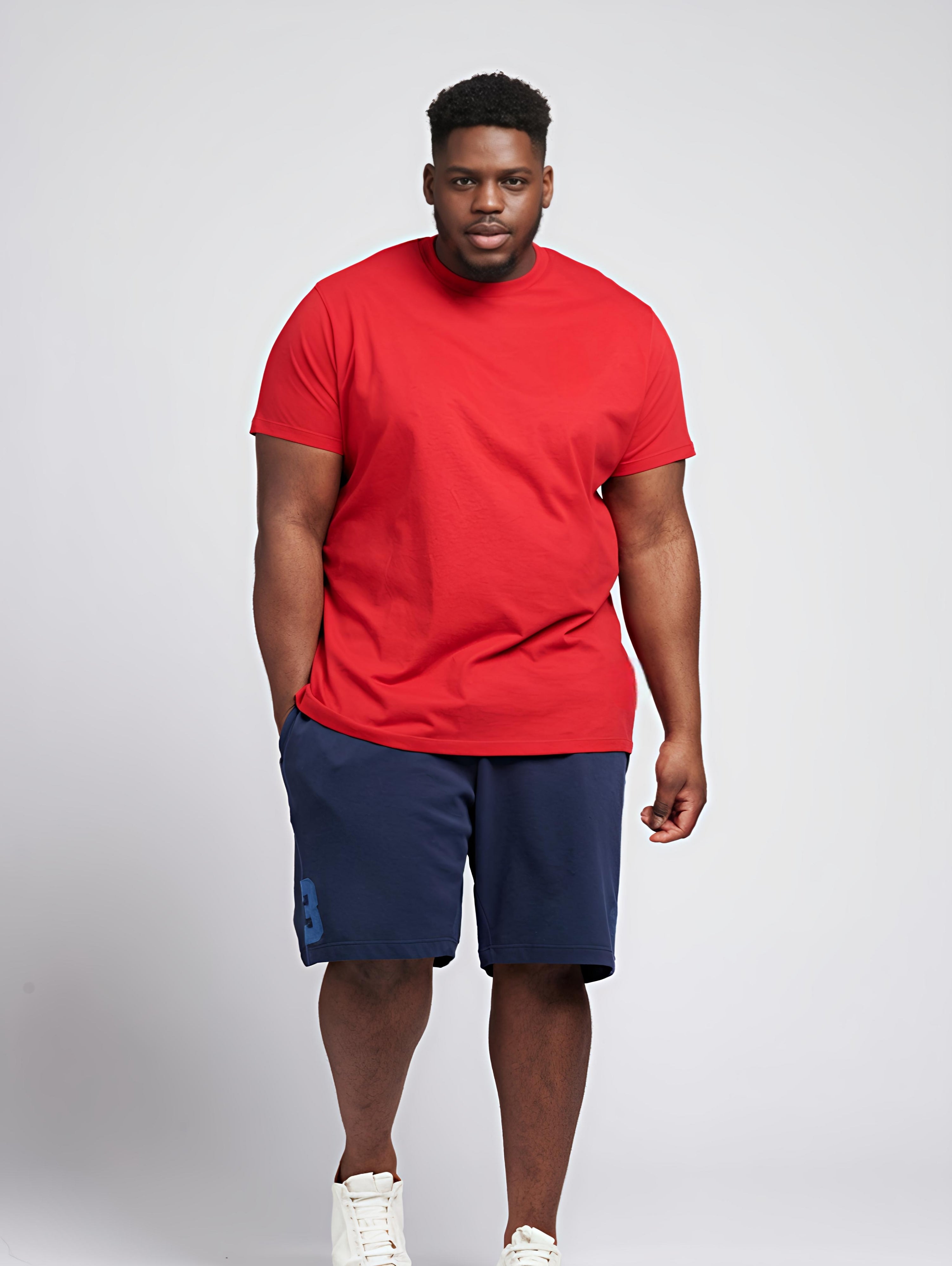 PLUS SIZE 160GSM RED TSHIRT