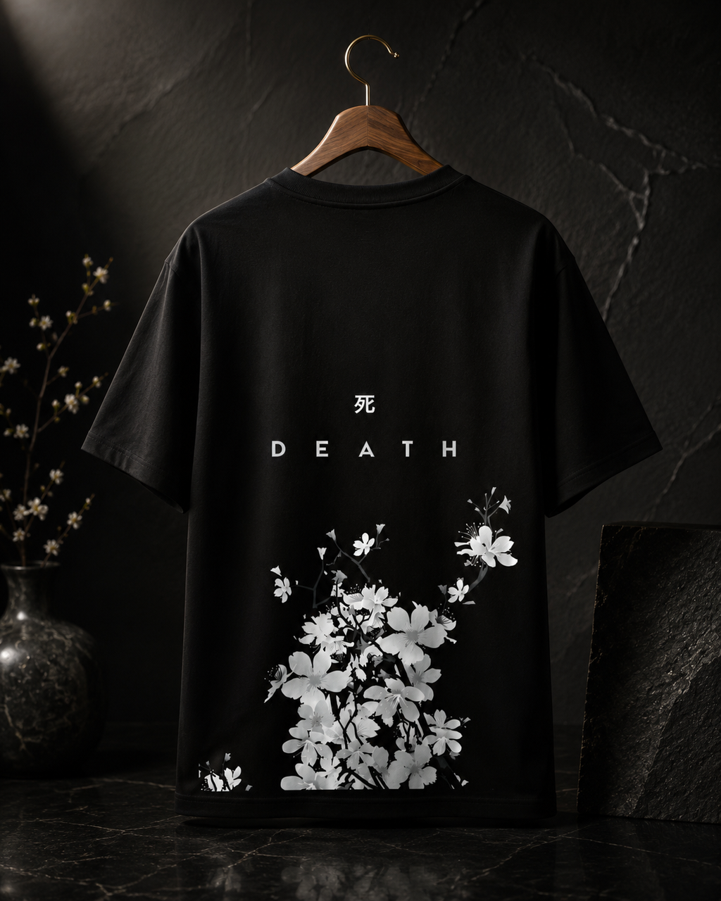 DEATH (220GSM OVERSIZED BLACK TE)