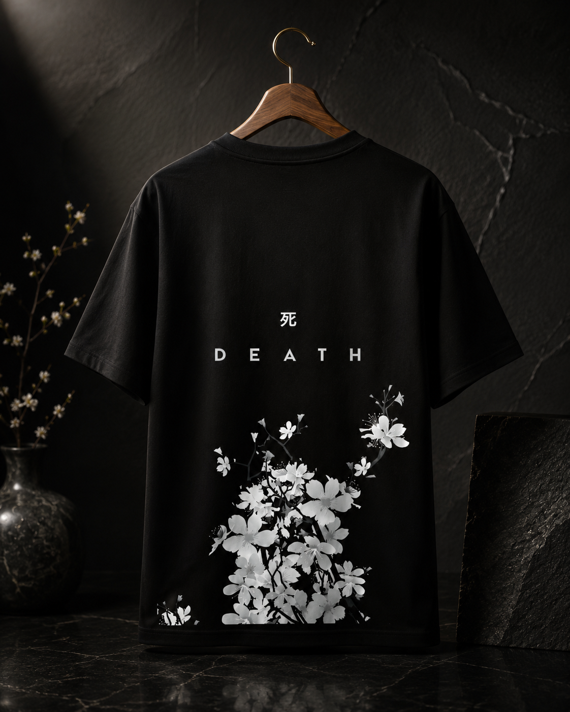 DEATH (220GSM OVERSIZED BLACK TE)