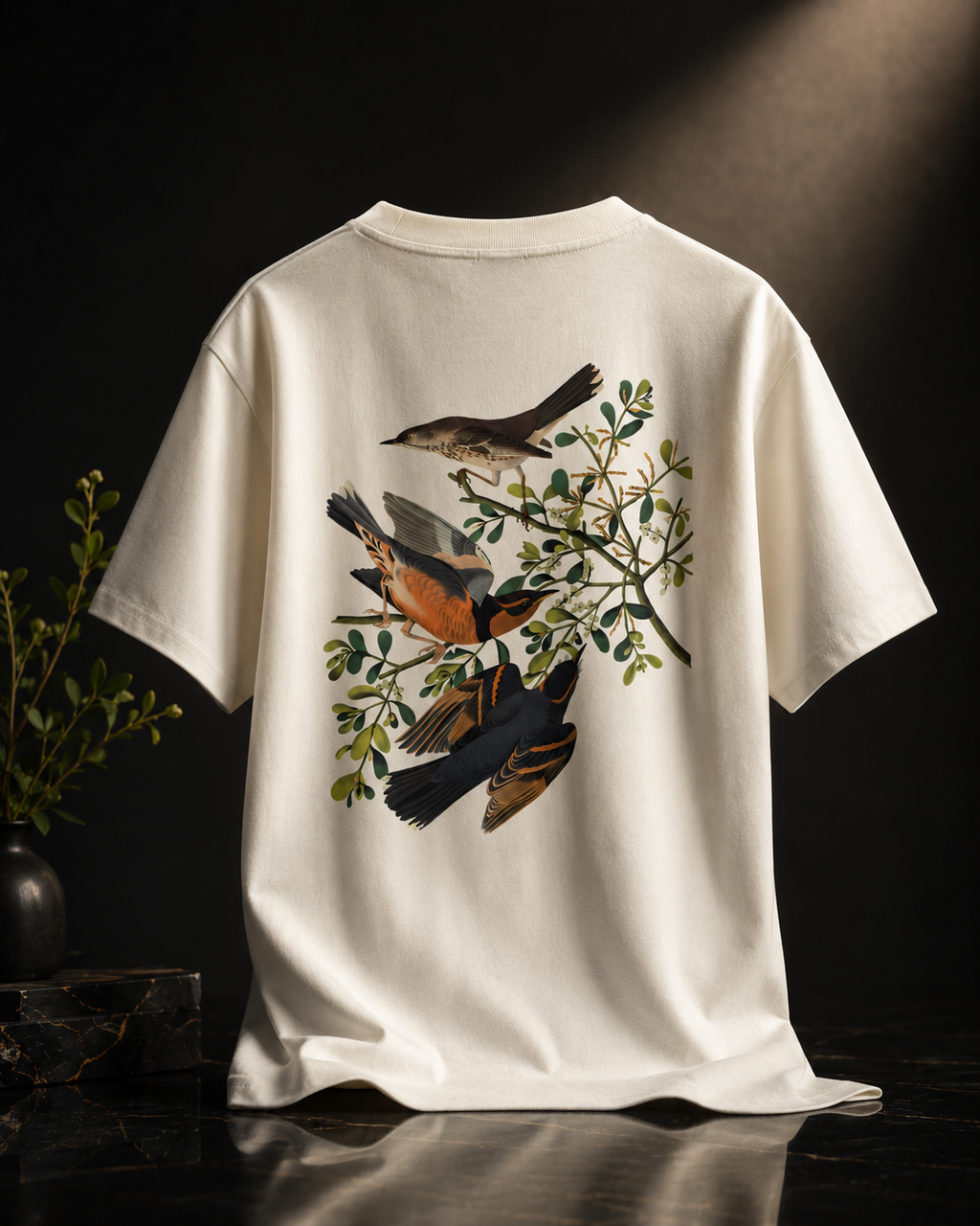 FLOCK printed unisex off-white oversized t-shirt