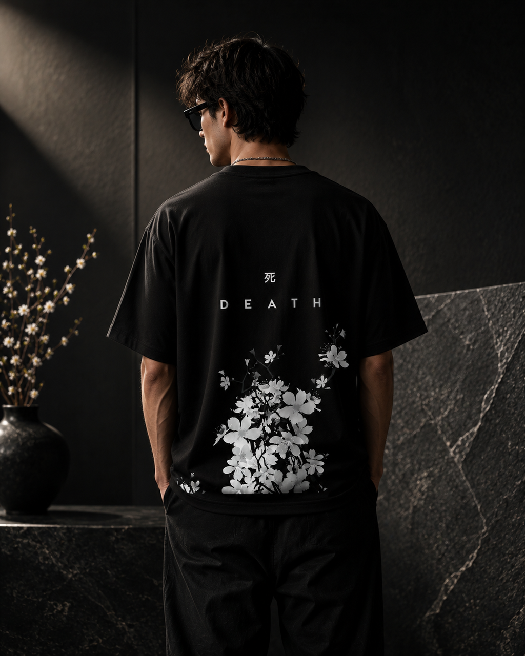 DEATH (220GSM OVERSIZED BLACK TE)