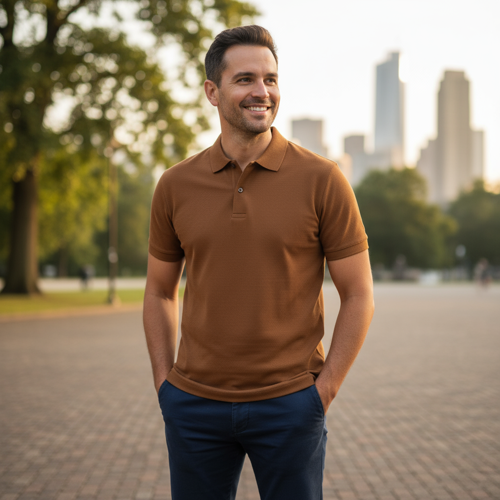 UMBER POLO T-SHIRT