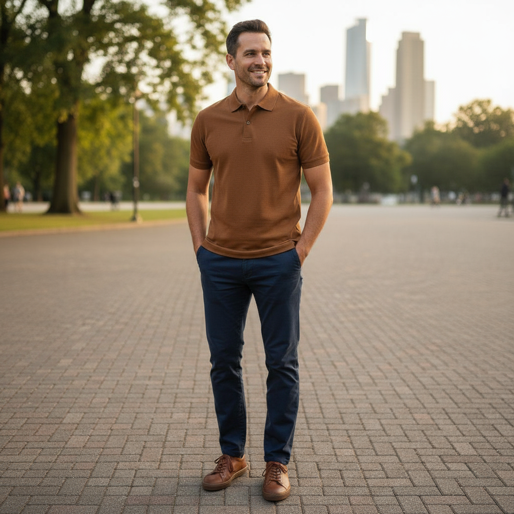 UMBER POLO T-SHIRT