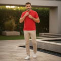 RED POLO T-SHIRT