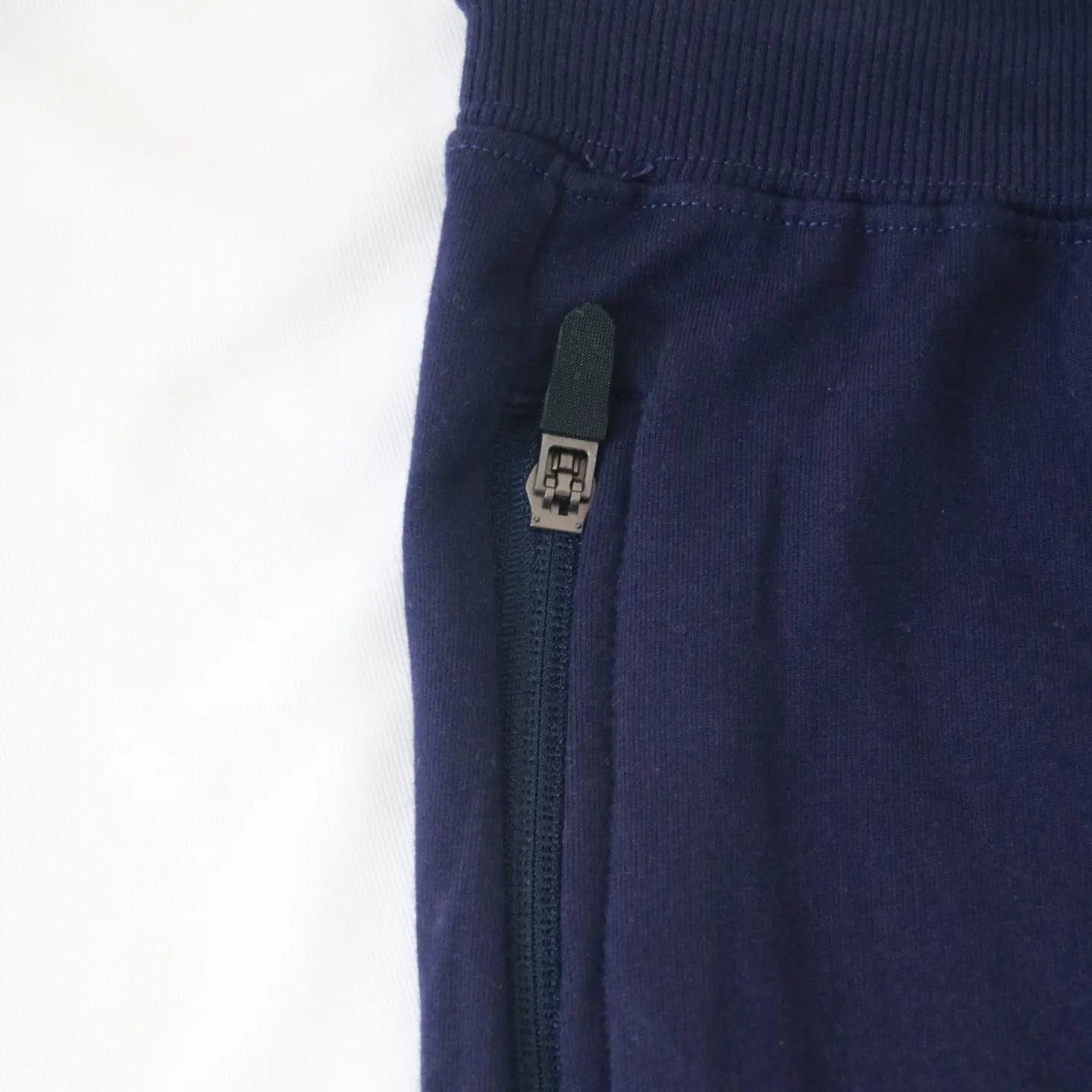 FRENCH TERRY COTTON NAVY BLUE SHORTS