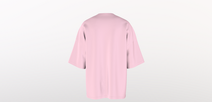 180GSM SOFT PINK OVERSIZED ROUNDNECK T-SHIRT