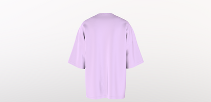 180GSM LILAC OVERSIZED ROUND NECK T-SHIRT